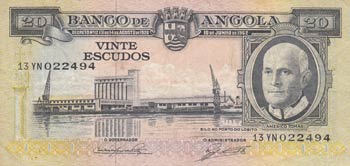 Angola, 20 Escudos, 1962, VF, p92  