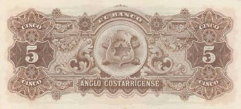 Costa Rica, 5 Colones, 1903/1917, ... 
