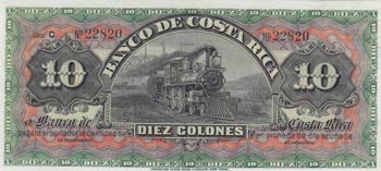 Costa Rica, 10 Colones, 1901/1908, ... 