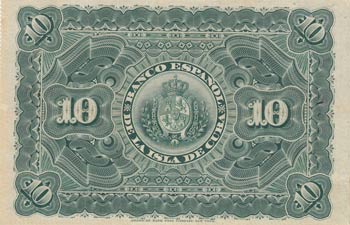 Cuba, 10 Pesos, 1896, XF(+), p49 ... 