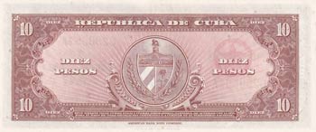 Cuba, 10 Pesos, 1960, UNC, p79b ... 