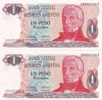 Argentina, 1 Peso Argentino, ... 