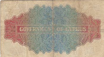 Cyprus, 1 Shilling, 1947, FINE, ... 