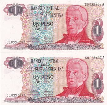 Argentina, 1 Peso Argentino, ... 