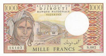 Djibouti, 1.000 Francs, 1988, UNC, ... 