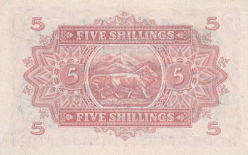 East Africa, 5 Shillings, 1955, ... 