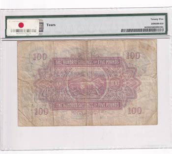 East Africa, 100 Shillings, 1954, ... 