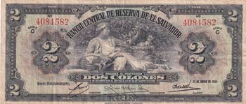 El Salvador, 2 Colones, 1934/1952, ... 