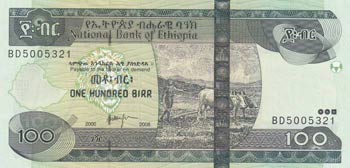Ethiopia, 100 Birr, 2000/2008, ... 