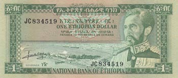Ethiopia, 1 Dollar, 1966, AUNC(+), ... 
