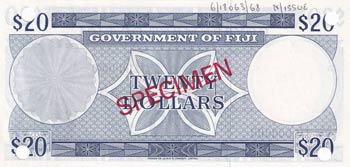 Fiji, 20 Dollars, 1969, UNC, p63s, ... 