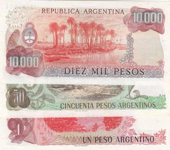 Argentina, 1-50-10.000 Pesos, UNC, ... 