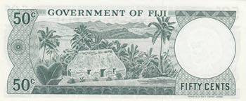 Fiji, 50 Cents, 1971, AUNC, p64b ... 
