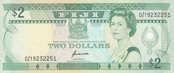 Fiji, 2 Dollars, 1995, UNC, p90a ... 