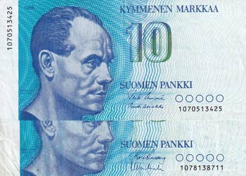 Finland, 10 Markkaa, 1986, p113, ... 