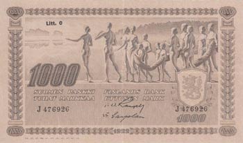 Finland, 1.000 Markkaa, 1922, ... 