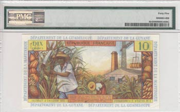 French Antilles, 10 Francs, 1964, ... 
