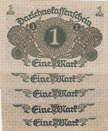 Germany, 1 Mark, 1920, p58, (Total ... 