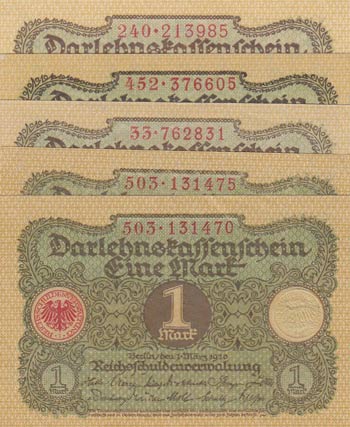 Germany, 1 Mark, 1920, p58, (Total ... 
