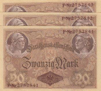 Germany, 20 Mark, 1914, UNC, p48a, ... 