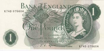 Great Britain, 1 Pound, 1966/1970, ... 