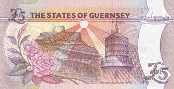 Guernsey, 5 Pounds, 2000, UNC, p60 ... 