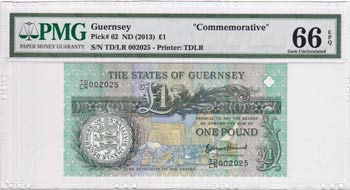Guernsey, 1 Pound, 2013, UNC, p62 ... 