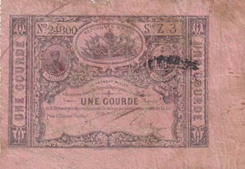 Haiti, 1 Gourde, 1827, POOR, p41  