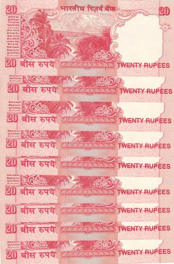 India, 20 Rupees, 2011, UNC, p147, ... 