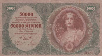 Austria, 50.000 Kronen, 1922, XF, ... 
