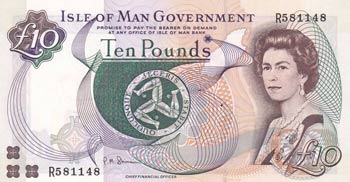 Isle of Man, 10 Pounds, 2007, UNC, ... 