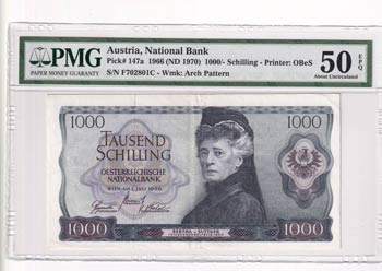 Austria, 1.000 Shillings, 1966, ... 