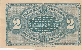 Italy, 2 Lire, 1870, UNC, Banco ... 