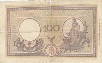 Italy, 100 Lire, 1943, POOR, p59  