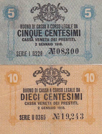 Italy, 5-10 Centesimi, 1918, ... 