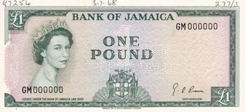 Jamaica, 1 Pound, 1964, UNC, ... 