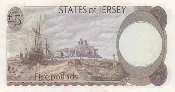 Jersey, 5 Pounds, 1976, XF, p12b ... 