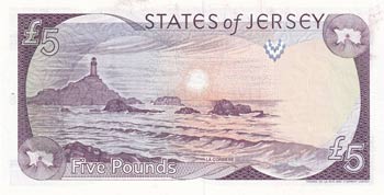 Jersey, 5 Pounds, 1993, UNC, p21 ... 