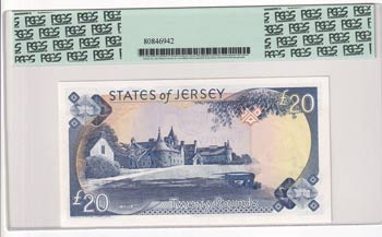 Jersey, 20 Pounds, 1993, UNC, ... 