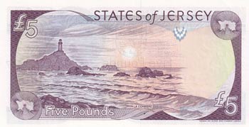 Jersey, 5 Pounds, 2000, UNC, p27a ... 