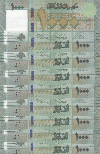 Lebanon, 1.000 Livres, 2016, UNC, ... 