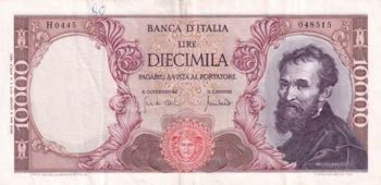 Italy, 10.000 Lire, 1962, XF, p97a