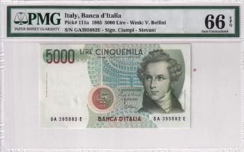 Italy, 5.000 Lire, 1985, UNC, p111a