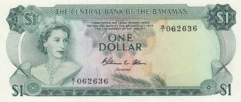 Bahamas, 1 Dollar, 1974, AUNC, p35b