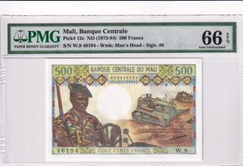 Mali, 500 Francs, 1973/1984, UNC, ... 