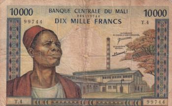 Mali, 10.000 Francs, 1970/1984, ... 
