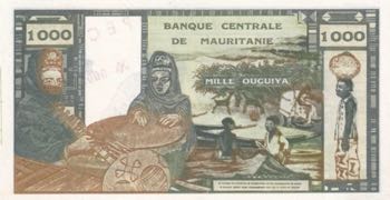 Mauritania, 1.000 Ouguiya, 1973, ... 
