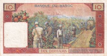 Morocco, 10 Dirhams, 1968, VF, p54d