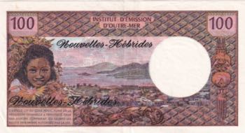 New Hebrides, 100 Francs, 1975, ... 