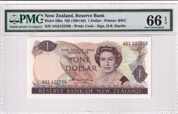 New Zealand, 1 Dollar, 1981/1985, ... 